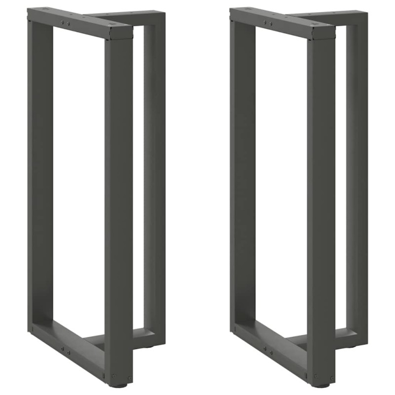 vidaXL Gambe Tavolo Bar a T 2 pz Antracite 60x35x(111-112) cm Acciaio vidaXL Gambe Tavolo Bar a T 2 pz Antracite 60x35x(111-112) cm Acciaio