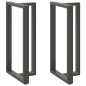 vidaXL Gambe Tavolo Bar a T 2 pz Antracite 60x35x(111-112) cm Acciaio vidaXL Gambe Tavolo Bar a T 2 pz Antracite 60x35x(111-112) cm Acciaio