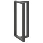 vidaXL Gambe Tavolo Bar a T 2 pz Antracite 60x35x(111-112) cm Acciaio vidaXL Gambe Tavolo Bar a T 2 pz Antracite 60x35x(111-112) cm Acciaio