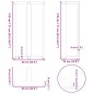 vidaXL Gambe Tavolo Bar a T 2 pz Antracite 60x35x(111-112) cm Acciaio vidaXL Gambe Tavolo Bar a T 2 pz Antracite 60x35x(111-112) cm Acciaio