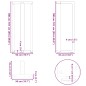 vidaXL Gambe Tavolo Bar a Forma T 2 pz Nero 50x35x(101-102) cm Acciaio vidaXL Gambe Tavolo Bar a Forma T 2 pz Nero 50x35x(101-102) cm Acciaio