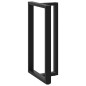 vidaXL Gambe Tavolo Bar a Forma T 2 pz Nero 60x35x(111-112) cm Acciaio vidaXL Gambe Tavolo Bar a Forma T 2 pz Nero 60x35x(111-112) cm Acciaio