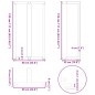 vidaXL Gambe Tavolo Bar a Forma T 2 pz Nero 60x35x(111-112) cm Acciaio vidaXL Gambe Tavolo Bar a Forma T 2 pz Nero 60x35x(111-112) cm Acciaio