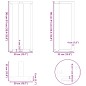 vidaXL Gambe Tavolo Bar a Forma T 2 pz Nero 50x35x(90-91) cm Acciaio vidaXL Gambe Tavolo Bar a Forma T 2 pz Nero 50x35x(90-91) cm Acciaio