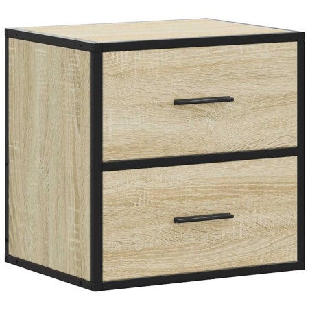 vidaXL Comodino a Muro Rovere Sonoma 40x31x39,5 cm