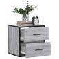 vidaXL Comodino a Muro Grigio Sonoma 40x31x39,5 cm vidaXL Comodino a Muro Grigio Sonoma 40x31x39,5 cm
