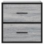 vidaXL Comodino a Muro Grigio Sonoma 40x31x39,5 cm vidaXL Comodino a Muro Grigio Sonoma 40x31x39,5 cm