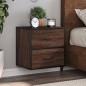vidaXL Comodino a Muro Rovere Marrone 40x31x39,5 cm vidaXL Comodino a Muro Rovere Marrone 40x31x39,5 cm