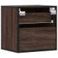 vidaXL Comodino a Muro Rovere Marrone 40x31x39,5 cm vidaXL Comodino a Muro Rovere Marrone 40x31x39,5 cm