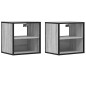 vidaXL Comodini a Muro 2 pz Grigio Sonoma 40x31x39,5 cm vidaXL Comodini a Muro 2 pz Grigio Sonoma 40x31x39,5 cm