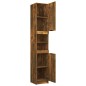 Armadietto Bagno Rovere Fumo 32x34x188,5cm in Legno Multistrato Armadietto Bagno Rovere Fumo 32x34x188,5cm in Legno Multistrato