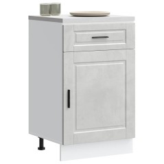 vidaXL Base da Cucina Porto Grigio Cemento in Legno Multistrato
