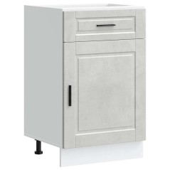 vidaXL Base da Cucina Porto Grigio Cemento in Legno Multistrato