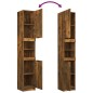 Armadietto Bagno Rovere Fumo 32x34x188,5cm in Legno Multistrato Armadietto Bagno Rovere Fumo 32x34x188,5cm in Legno Multistrato