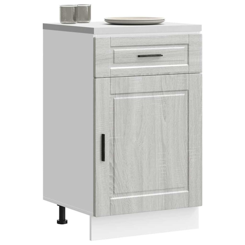 vidaXL Base da Cucina Porto Grigio Sonoma in Legno Multistrato