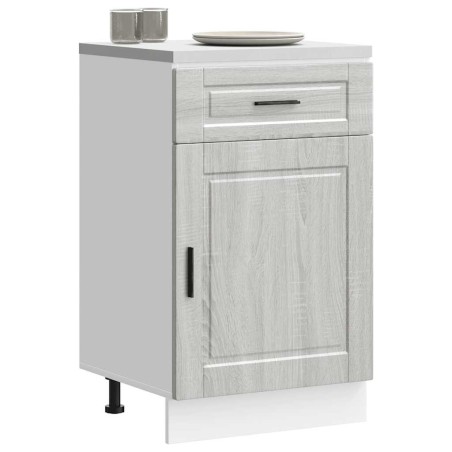 vidaXL Base da Cucina Porto Grigio Sonoma in Legno Multistrato