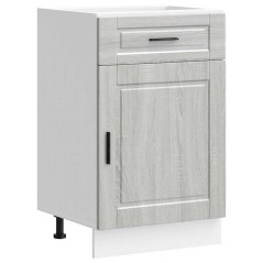 vidaXL Base da Cucina Porto Grigio Sonoma in Legno Multistrato