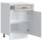 vidaXL Base da Cucina Porto Grigio Sonoma in Legno Multistrato