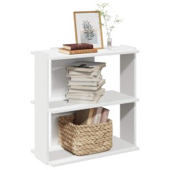 vidaXL Libreria a 3 Ripiani Bianca 60x30x60 cm in Legno Multistrato