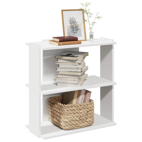 vidaXL Libreria a 3 Ripiani Bianca 60x30x60 cm in Legno Multistrato