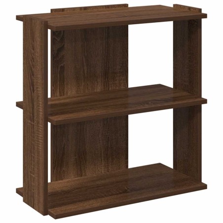 vidaXL Libreria 3 Ripiani Rovere Marrone 60x30x60 cm Legno Multistrato