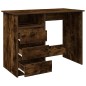 vidaXL Scrivania Rovere Fumo 102x50x75 cm in Legno Multistrato