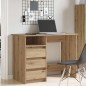 vidaXL Scrivania Rovere Artigianale 102x50x75 cm in Legno Multistrato