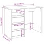 vidaXL Scrivania Rovere Artigianale 102x50x75 cm in Legno Multistrato