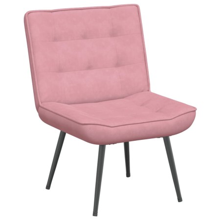 vidaXL Poltrona Relax 64x74x84 cm Rosa in Velluto