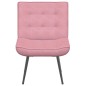 vidaXL Poltrona Relax 64x74x84 cm Rosa in Velluto