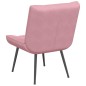 vidaXL Poltrona Relax 64x74x84 cm Rosa in Velluto