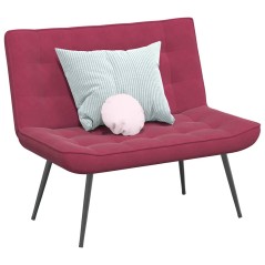 vidaXL Panca Rosso Vino 110x74x84 cm in Velluto