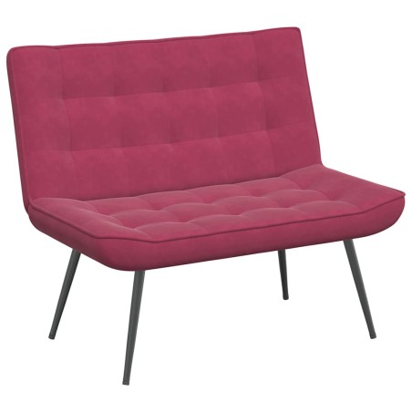 vidaXL Panca Rosso Vino 110x74x84 cm in Velluto