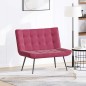 vidaXL Panca Rosso Vino 110x74x84 cm in Velluto