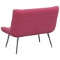 vidaXL Panca Rosso Vino 110x74x84 cm in Velluto