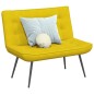 vidaXL Panca Gialla 110x74x84 cm in Velluto vidaXL Panca Gialla 110x74x84 cm in Velluto