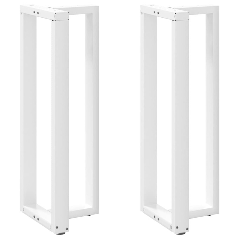 vidaXL Gambe Tavolo Bar a Forma T 2pz bianco 40x35x(111-112)cm Acciaio vidaXL Gambe Tavolo Bar a Forma T 2pz bianco 40x35x(111-112)cm Acciaio