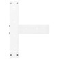 vidaXL Gambe Tavolo Bar a Forma T 2pz bianco 40x35x(111-112)cm Acciaio vidaXL Gambe Tavolo Bar a Forma T 2pz bianco 40x35x(111-112)cm Acciaio