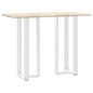 vidaXL Gambe Tavolo Bar a Forma T 2pz bianco 40x35x(111-112)cm Acciaio vidaXL Gambe Tavolo Bar a Forma T 2pz bianco 40x35x(111-112)cm Acciaio