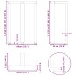 vidaXL Gambe Tavolo Bar a Forma T 2 pz bianco 60x35x(91-92) cm Acciaio vidaXL Gambe Tavolo Bar a Forma T 2 pz bianco 60x35x(91-92) cm Acciaio