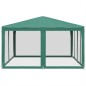 vidaXL Tenda per Feste con 8 Pareti Laterali in Rete Verde 4x4 m HDPE