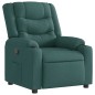 vidaXL Poltrona Reclinabile in Tessuto Verde Scuro