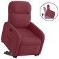 vidaXL Poltrona Alzapersona Reclinabile Rosso Vino in Tessuto