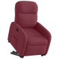 vidaXL Poltrona Alzapersona Reclinabile Rosso Vino in Tessuto