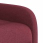 vidaXL Poltrona Alzapersona Reclinabile Rosso Vino in Tessuto