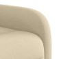 vidaXL Poltrona Alzapersona Reclinabile Crema in Tessuto