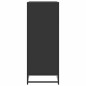 vidaXL Scarpiera Nera 48x38x97,5 cm in Legno Multistrato