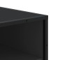 vidaXL Scarpiera Nera 48x38x97,5 cm in Legno Multistrato