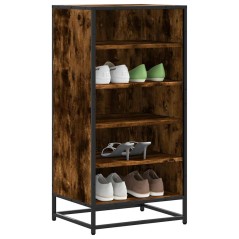 vidaXL Scarpiera Rovere Fumo 48x38x97,5 cm in Legno Multistrato