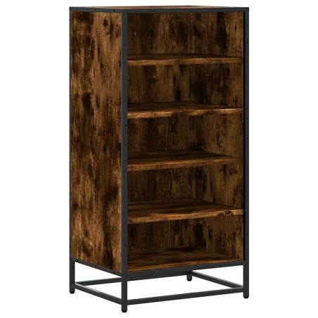 vidaXL Scarpiera Rovere Fumo 48x38x97,5 cm in Legno Multistrato